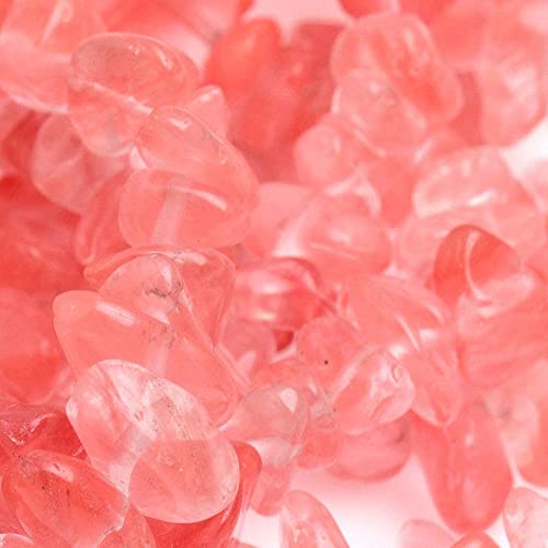 Image of 5-8mm Cherry Quartz Chips Natural Chip Stone Beads for Jewelry Making