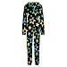 Onesie Pajamas for Unisex Adults Long Sleeves Sparkling Star Fashion One-Piece Cosplay Hooded Zip-up Jumpsuit S