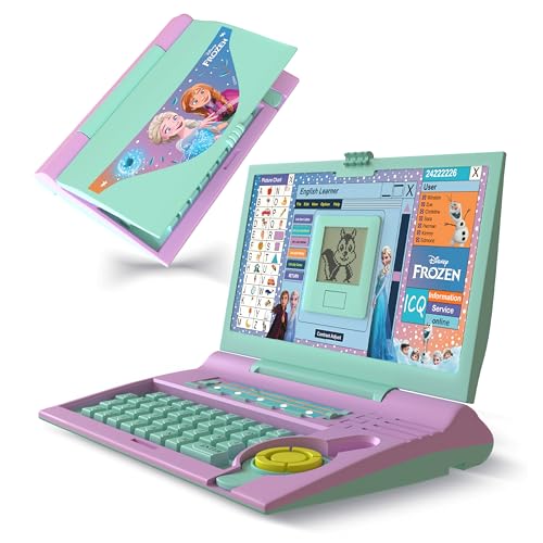 Image of Lifelong Frozen Laptop for Kids 2-5 Yrs | 20-in-1 Fun Learning Modes with Music | Educational Laptop with Alphabet, Words, Games, Numbers | AA Battery Operated Computer Toy with Mouse | Gift for Kids