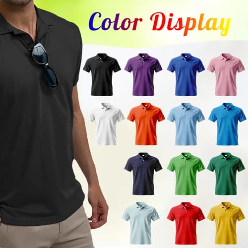Custom Polo Shirt Design Your Own Text Logo Photo Name Personalized Business Shirts Front Back Print for Men Women miniatura 5