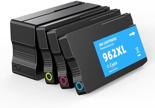 AMAZINK 962XL Ink Cartridges, 4 Pack (BK,C,M,Y) For - View #5