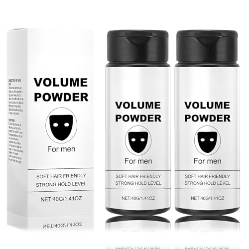 2 piezas Polvos Texturizantes Pelo, Polvos Texturizantes Pelo Hombre Spray, Polvo Pelo Hombre, Ingredientes Naturales Puros, Textura Mate, Fijación Duradera