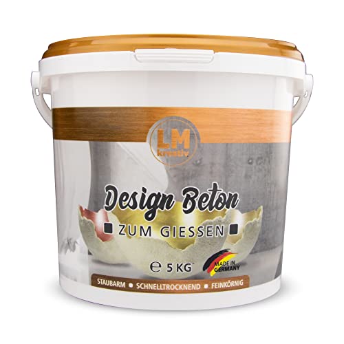 Kreativ Design Beton (5 kg) - Bastel-Beton für Kreative, Faserverstärkt, Ähnlich Viva Decor