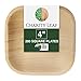 Charity Leaf Disposable Palm Leaf 4" Mini Appetizer Square Plates (200 pieces) Bamboo Like Serving Platters, Disposable Boards, Eco-Friendly Dinnerware For Weddings, Catering, Events 1
