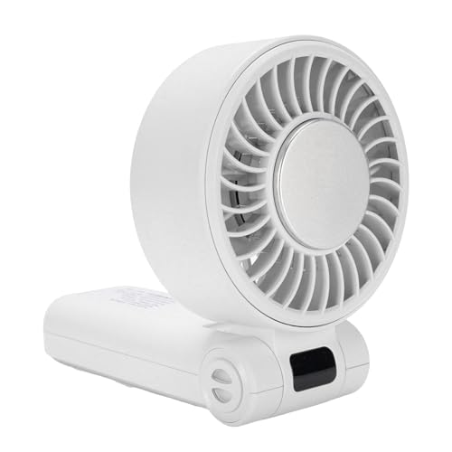 Ventilador Personal, Ventilador Portátil, Refrigeración Rápida Plegable para Al Aire Libre (White)