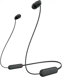 ソニー(SONY) ワイヤレスイヤホン WI-C100:Bluetooth対応/25時間スタミナ/IPX4防滴/DSEE搭載 ブラック WI-C100 BZ 小