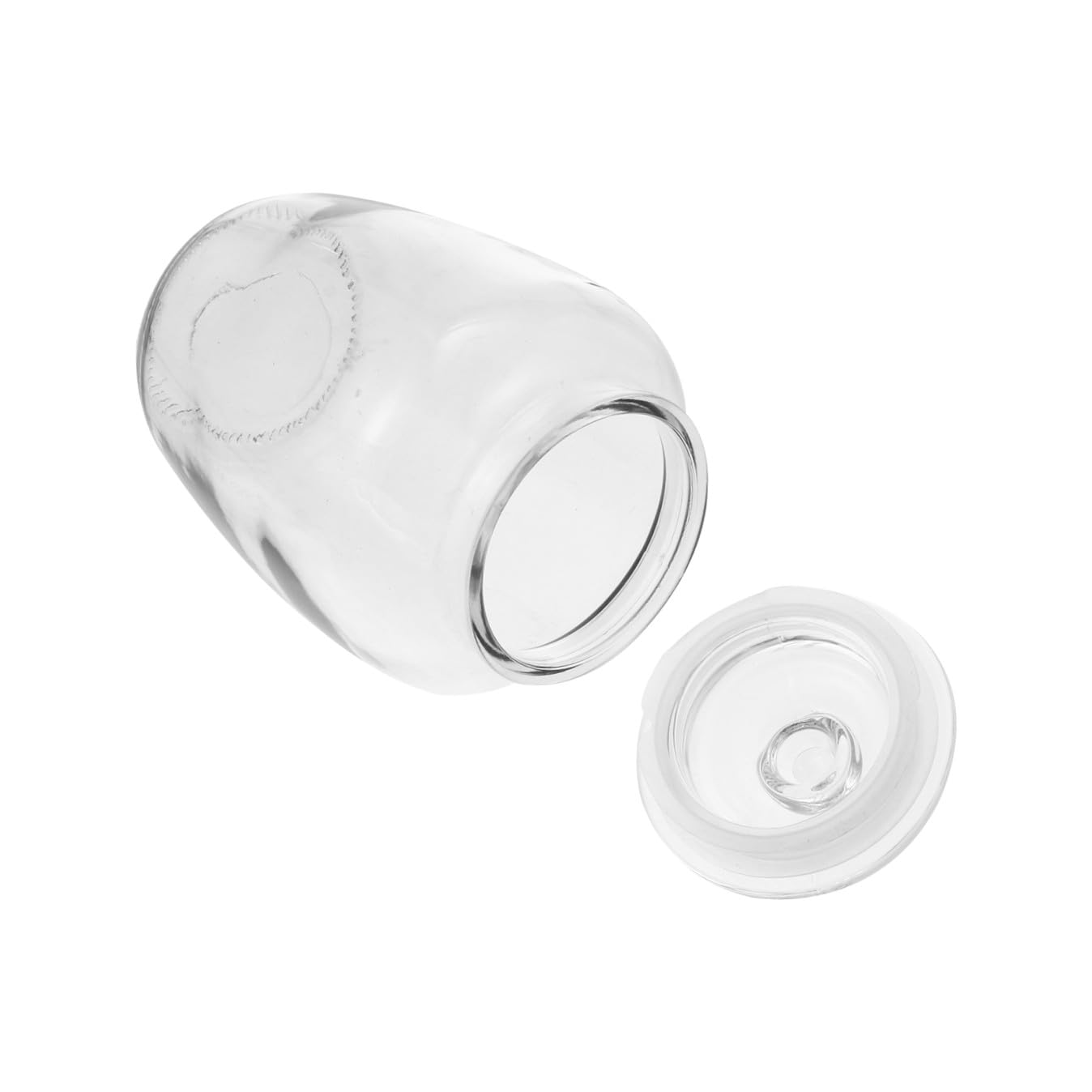 Beavorty Vorratsglas aus Glas 2200ml mit Schraubverschluss für Haushalt und Honiglagerung Transparenter Aufbewahrungsbehälter