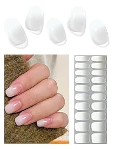Wahrshei 20 Milky Ombre Nagelfolien Gel Wraps