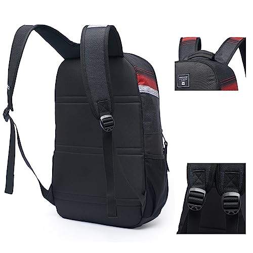 Mochila Poliéster Resistente Hang Loose Unissex Vermelha/Preta