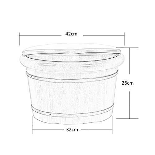 Cubeta de masaje para pies de madera BABYCE miniatura 2