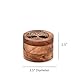 Samhita Handmade Acacia Wood Urn for Human Ashes, Tree of Life Wooden Box Urns for Ashes - Cremation Pet Urns for Dogs Ashes, Urn for Ashes (3.5