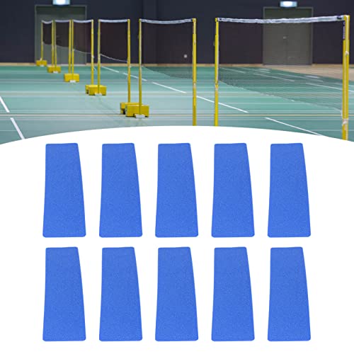 NDNCZDHC 10Pcs Court Line Marker Kit Court Line Boundary Markers Flat Rectangular Pickleball Court Markers Kit for Outdoor Court, 13.4x3.0in (Blue) - Thumbnail 4
