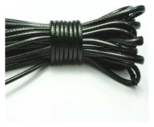 Cordón de joyería de cuero resistente, hilo de vaca redondo multicolor de 10 yardas 5