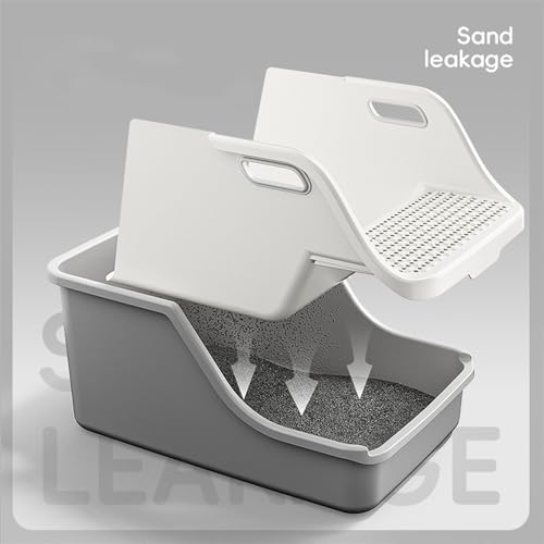 Caja de arena para gato extra grande y antiadherente miniatura 4