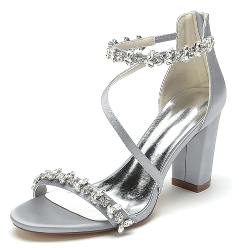 Chaussures de mariage MY123 à talon sexy et détails de chaîne raffinés pour gala