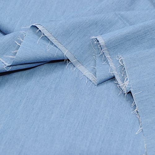 Premium 5 OZ Indigo Washed 100% Cotton Denim Fabric - 58" Wide by the Yard for Stylish Creations 3 Premium 5 OZ Indigo Washed 100% Cotton Denim Fabric - 58" Wide by the Yard for Stylish Creations - Image 2