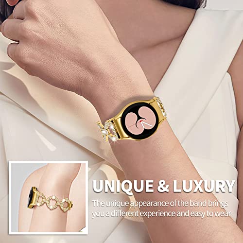 Twbocv Compatible With Galaxy Watch 5 Bands 40 Mm 44Mm, Dressy Stainless Steel Bangle Wristband Bracelet Bling Metal Strap For Galaxy Watch 4 Classic 42Mm 46Mm/Watch 5 Pro 45Mm (E03) #TOP2