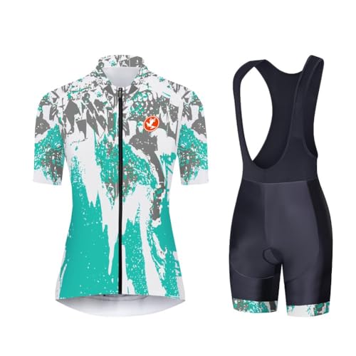 UGLY FROG SOMMERNv1277US Women's Cycling Suits Cycling Jersey Set Short Sleeve Padded Bib Shorts
