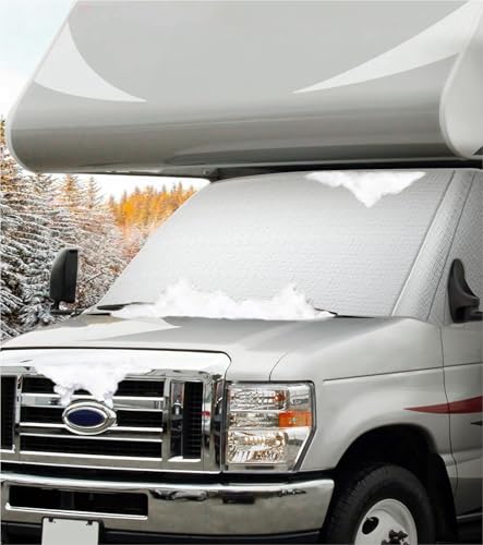 VANNCAMP RV Windshield Cover for Ford E450,E350,E250,Econoline,Club Wagon 1997-2026 Motorhome,Thick...