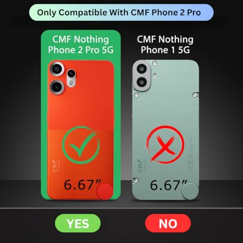 Image of ShieldTech PC Back Cover Case + Tempered Glass for CMF Phone 2 Pro | Shockproof Mobile Phone Back Cover Case with Scratch Resistant Screen Protector for CMF Phone 2 Pro | Transparent