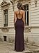 OYOANGLE Women's Deep V Neck Sleeveless Halter Maxi Dress Summer Backless Party Beach Vacation Wedding Guest Dress Burgundy Large