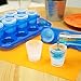 Fairly Odd Novelties 12pc Set-Add Water & Freeze to Make Ice Shot Glasses-Includes Serving Tray, One Size, Blue,FON-10051