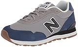 Piel: ante New Balance 515, Zapatillas Hombre, Cabeza de mármol, 40.5 EU