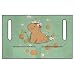 Xumfabuy Green Golf Cart Seat Covers Capybara Golf Cart Seat Towel Blanket with Storage Pockets Anti Slip Golfs Carts Seats Accessories for Most of Golfing Cars