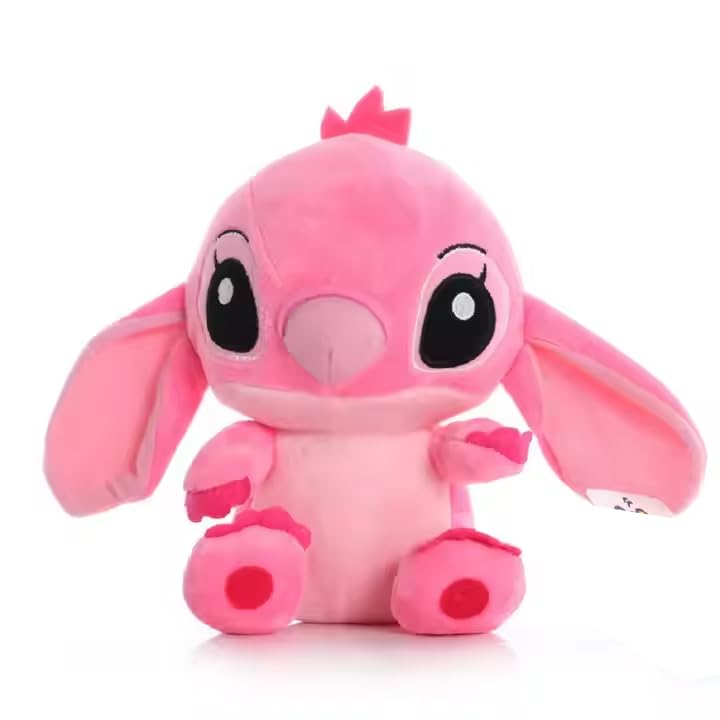 Image of Stitch Soft Toy with Angel for Girls Pink Stitch plushie Teddy Bear Gift for Girlfriend Stuffed Animal Kuala Plush Toys plushies Combo Gifts 30 cm