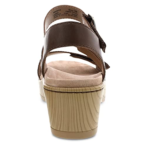 Dansko Malena Fully Adjustable Sandal For Women – Comfortable Platform Shoes With Arch Support – Versatile Casual To Dressy Footwear – Lightweight Rubber Outsole Sandal Brown 8.5-9 M Us #TOP4