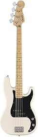 Fender Baixo de precisão padrão MN Olympic White - Baixo elétrico de 4 cordas