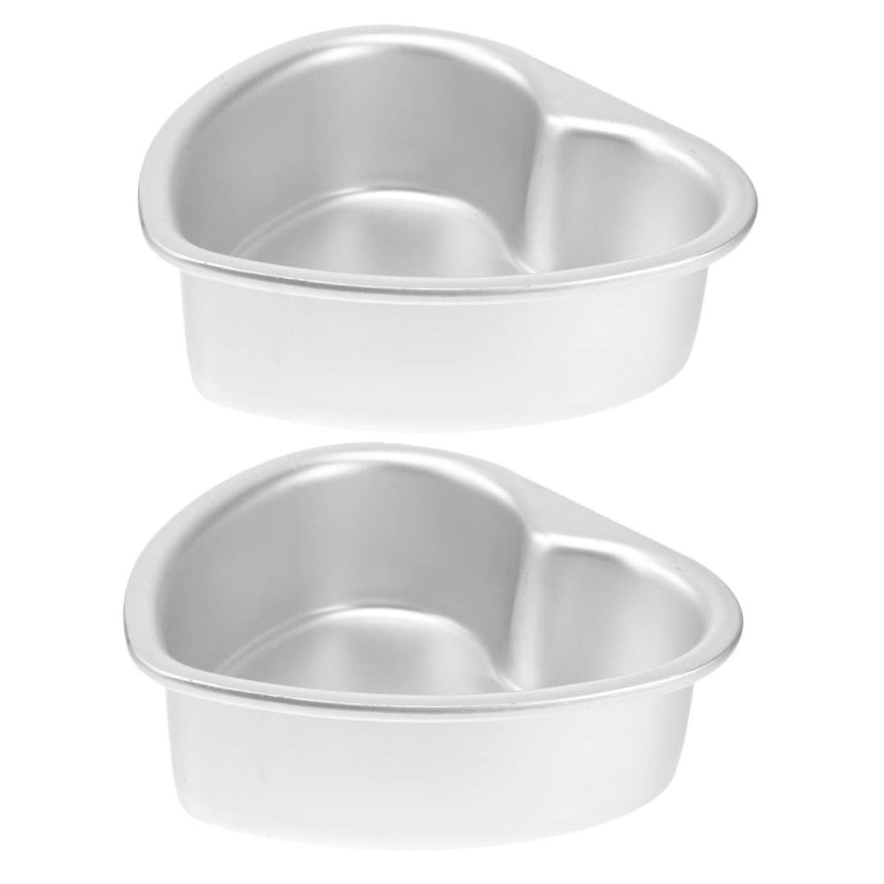 PRETYZOOM 8pièces Moules à Gâteau Métal Forme De Cœur De Moules Antiadhésifs Pour Pâtisserie Outils De Cuisson Idéaux Pour Gâteaux Et Desserts