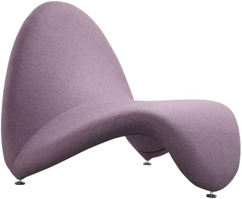 International Design USA Tongue Lounge Chair, Purple