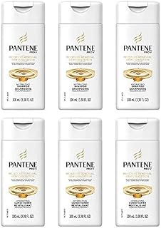 Pantene Shampoo & Conditioner Bundle, Daily Moisture Renewal, 3.38 Oz Travel Size (3 Duo Sets)