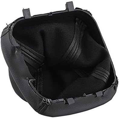 Miniatura 9 de Keenso SI-AT34003 - Funda universal para palanca de cambios de piel sintética, repuesto para Transit MK7, color negro