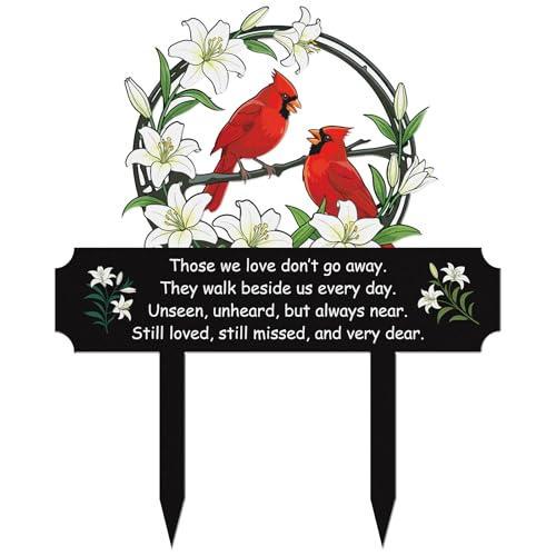 Rngmsi Cardinal Memorial Grave Marker Sympathy Loss Mother Father Cemetery