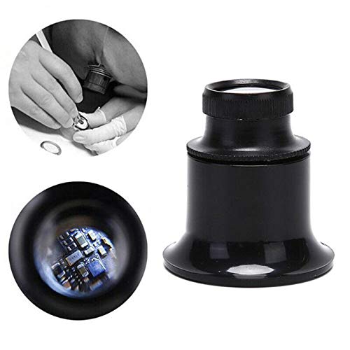 Jewelers Loupe Portable Monocular Magnifier Experimental Tools Magnifying Glass Jewelry Tools For Eye Magnifier Lens Repair Kit(5X 10X 15X 20X 4Pcs) #TOP5