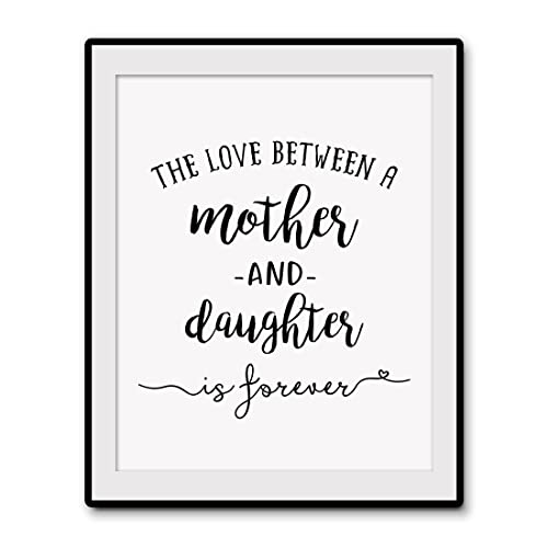 Generic Mother Day Gift The Love Between A Mother And Daughter Is Forever Wall Decor Gift To Mum For Mother Day From Daughter thumb #3