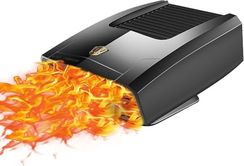 Image of 12 Volt Heater For Car 150W Fast Heating Cooling Fan Defogger & Defroster 360° Rotation Portable Car Heater That Plugs Into Cigarette Lighter Small Air Heat 202512