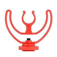Suitable for vlog, live stream, video conferencing, video interview and more. Small and sturdy, made of solid ABS plastic, holds your shotgun microphones firmly and securely. Easy to install, very universal. Useful replacement of the microphone stand...