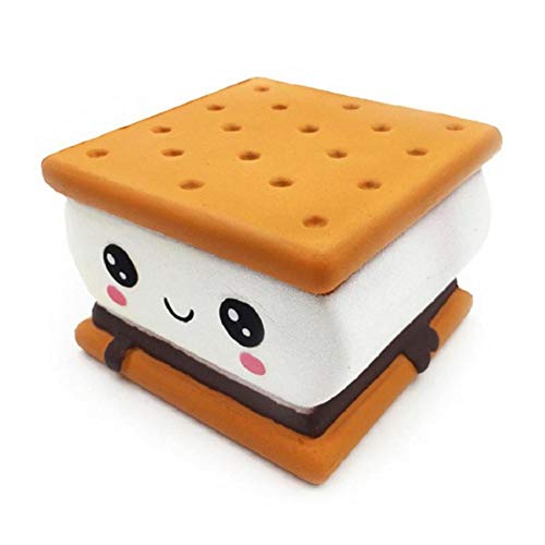 szseven Kawaii Squishies, Juguete para Aplastar Pastel de Chocolate, Alivio de Alimentos, Estrés, Juguetes de Levantamiento Lento, Juguete Blando para muñecas, para bebés, Adultos