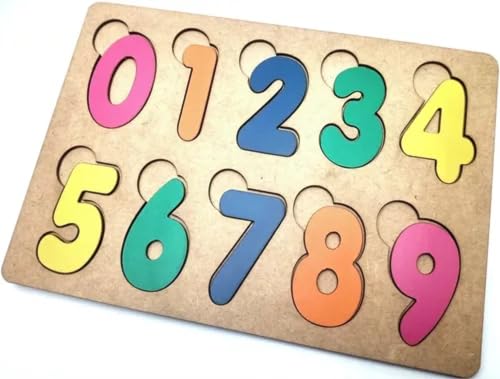 Kit Brinquedo Educativo Madeira Numerais + Vogais