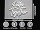 DAKABUKA Better Together Leuchtreklamen Warmweiße LED-Neon-Hochzeitsschilder für Brautduschen, Wanddekoration, Verlobung, Jubiläumsfeier, mit dimmbarem Schalter, 5 V, USB-betrieben (13 * 11.8 Zoll)