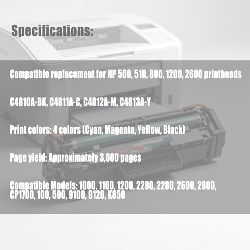 Cabezal de impresión compatible HP para sustitución de consumibles en serie 1200 2