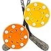 RidingRush Roller Hockey Pucks 2 Pack, Standard 75mm Street and Inline Practice Puck with Dual-Sided ABS Glide Beads, Outdoor Training for Driveway and Sport Court