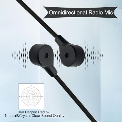 SPTSSWET Replacement Microphone Compatible with JBL Quantum Q100 Stereo Studio Gaming Headsets for PS5 PS4 PC Xbox MAC Professional Clear Crystal Sound Noise Isolation Mic,2.5mm Black - Thumbnail 3