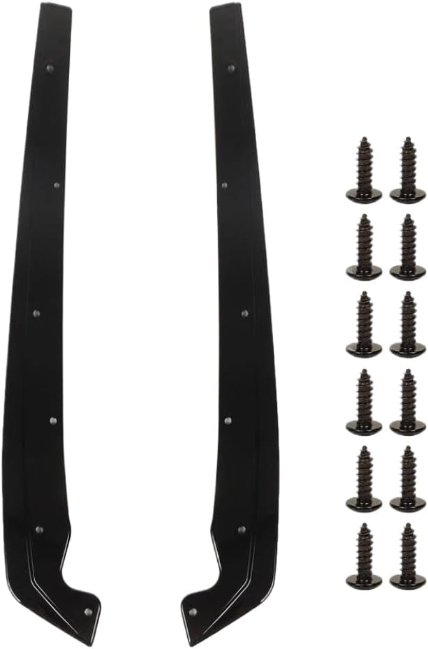 1 Pair Glossy Black Rear Bumper Side Splitters Flaps Corner Guard Protector ABS Compatible with 5 Series G30 G31 M Sport 2017-2022