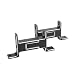 1pcs water-cooled radiator bracket all aluminum alloy desktop mounting bracket PJ-WSZJ universal CNC processing (black)