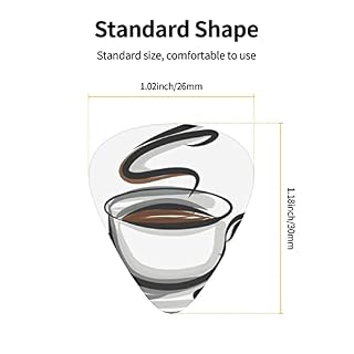 Pack de 12 médiators pour tasse à café et grains de café médiators pour guitare électrique guitare acoustique diverses… - Les Beatles, Paul McCartney, John Lennon, RIngo Starr, George Harrison Pack de 12 médiators pour tasse à café et grains de café médiators pour guitare électrique guitare acoustique diverses… – Image 3