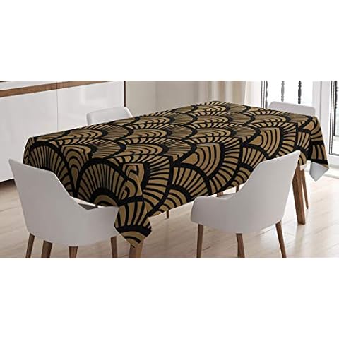 ABAKUHAUS Vintage Abstract Seashell Tablecloth Cover